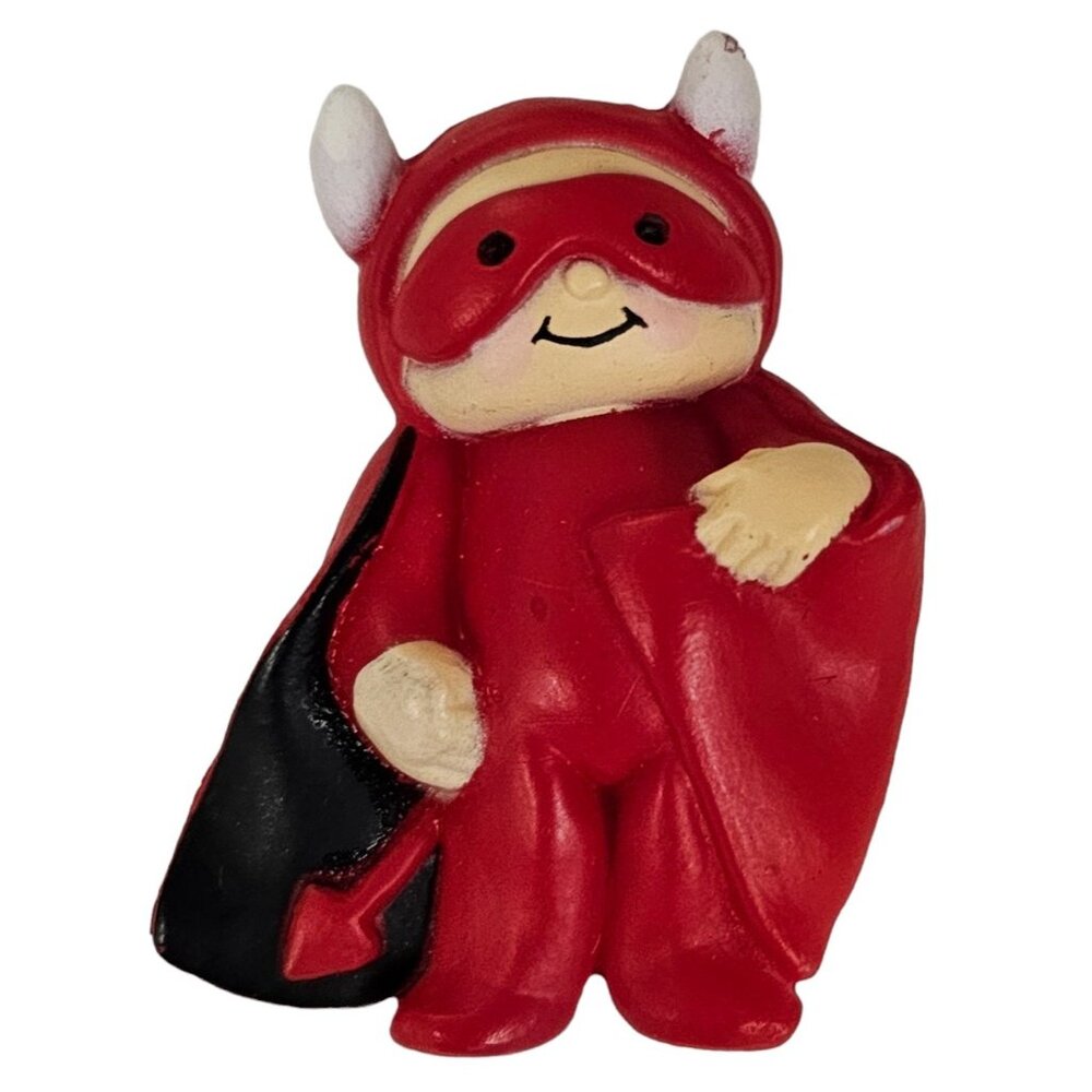 Fun World Little Red Devil Costume Trick Or Treater Pin, S. Lehman L135